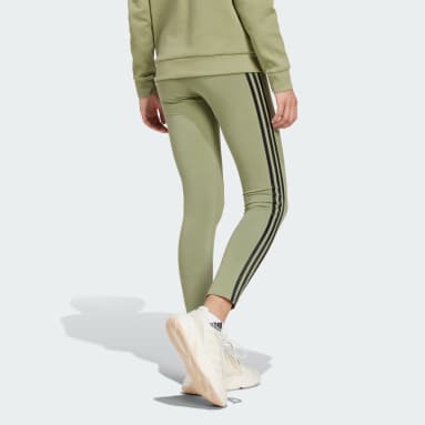 Adidas olive green leggings sale