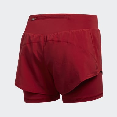Women Running Burgundy Adapt to Chaos Shorts