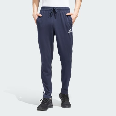 Essentials Single Jersey Tapered Open Hem 3-Stripes Pants