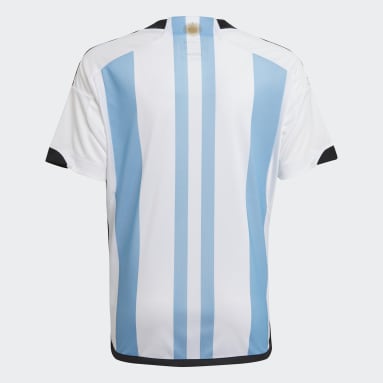 Boys Fodbold Hvid Argentina 22 hjemmebanetrøje