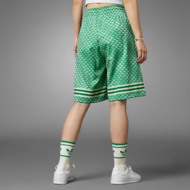 Women Originals Green Adicolor 70s Satin Shorts