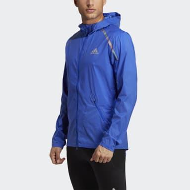 Herr Löpning Blå Marathon Jacket