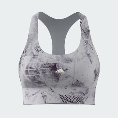 Run Pocket Medium-Support AOP Bra Iteration