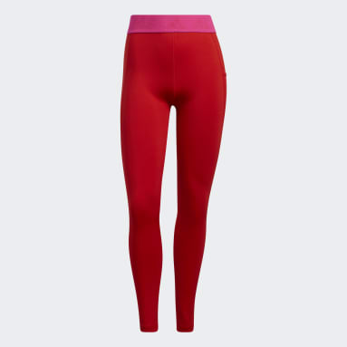 Tight Techfit Badge of Sport Rosso Donna Cross Training