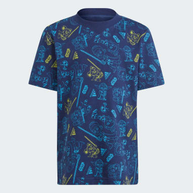 T-shirt adidas x Star Wars Young Jedi Bleu Enfants Sportswear
