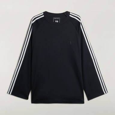 Y-3 Yohji Yamamoto GFX LONG SLEEVE TOP / SC JERSEY (BLACK)の