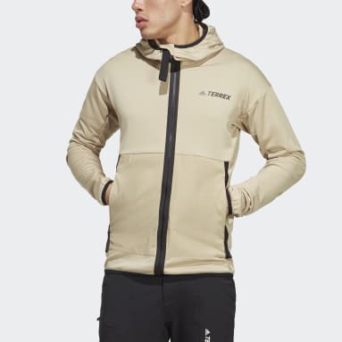 Campera de Senderismo Liviana con Capucha Terrex Tech Flooce Beige Hombre TERREX