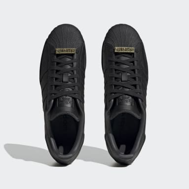 Men's Black adidas Superstar Shoes