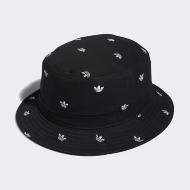 Originals Black Allover Print Trefoil Bucket Hat