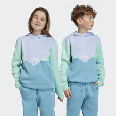 Camisola com Capuz Adicolor Azul Criança Originals