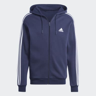 Essentials Fleece 3-Stripes Full-Zip Hoodie