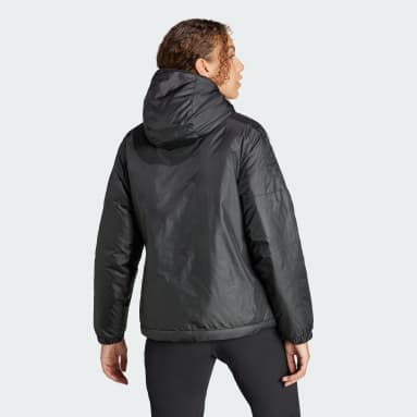 Frauen Sportswear Essentials Insulated Hooded Jacke Schwarz