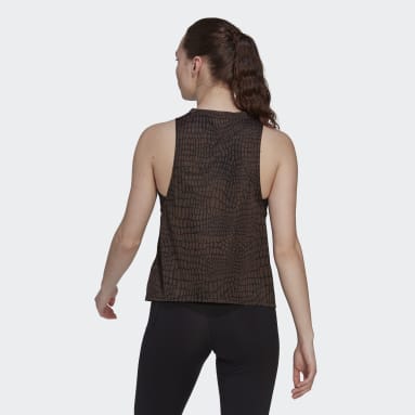 Canotta da running Run Icons Crocodile Print Nero Donna Running