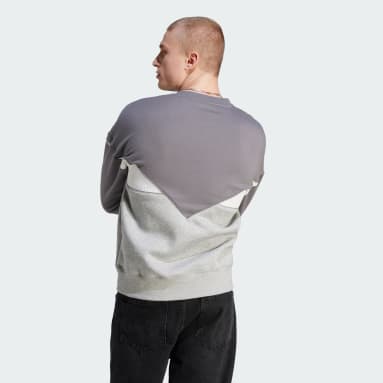 Sudadera cuello redondo Adicolor Seasonal Reflective Gris Hombre Originals