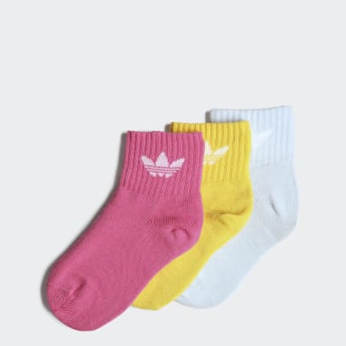 Kids Originals Blue Mid-Ankle Socks 3 Pairs