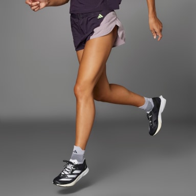 Szorty Adizero Running Split Fioletowy