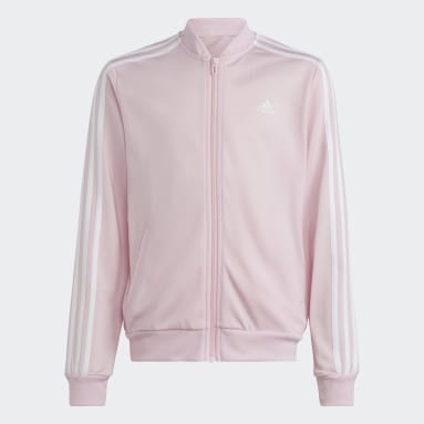 Mädchen Sportswear Essentials 3-Streifen Trainingsanzug Rosa