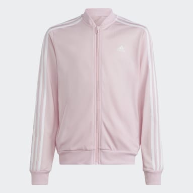 Girls Sportswear Pink Essentials 3-Stripes Track Suit