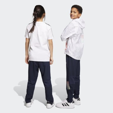 Kids Running Blue AEROREADY 3-Stripes Pants