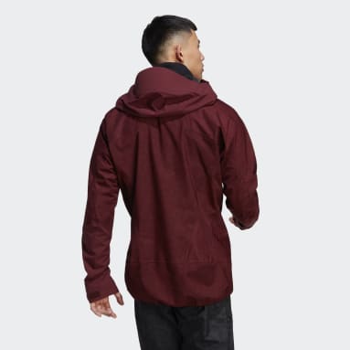Muži TERREX Burgundy Bunda Terrex Techrock RAIN.RDY