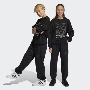 Kids Sportswear Black Future Icons Logo Pants