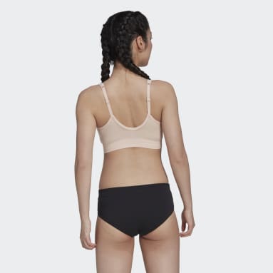 Haut Adicolor Flex Ribbed Cotton Two-Plunge Brami Rose Femmes Originals