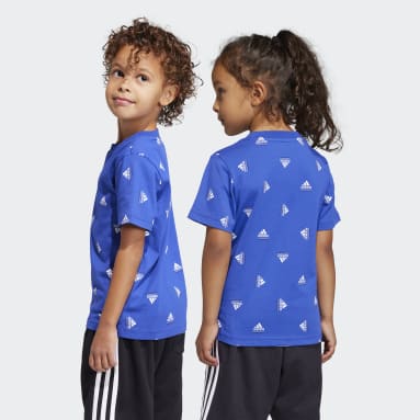 Kinderen Sportswear blauw Essentials Seasonals Brand Love T-shirt