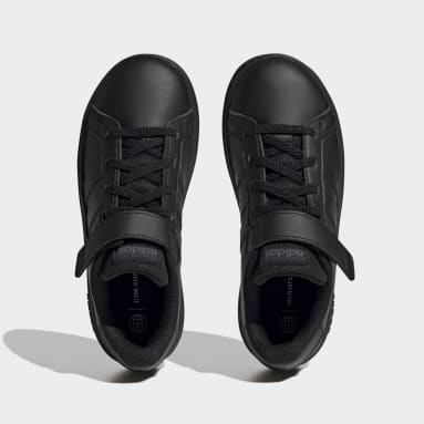 Παιδιά Sportswear Μαύρο Grand Court Court Elastic Lace and Top Strap Shoes