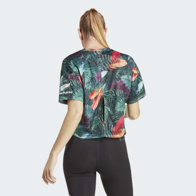 All Blacks Rugby Lifestyle Crop T-skjorte Svart