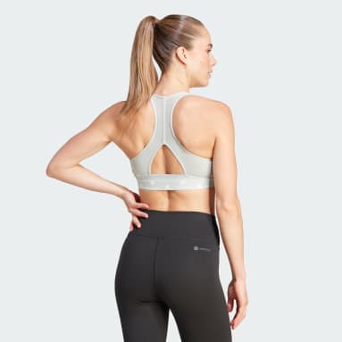 Women Training Grey Powerreact Training Medium-Support Bra