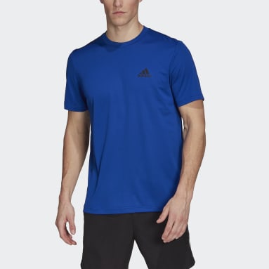 ผู้ชาย เทรนนิง สีน้ำเงิน เสื้อยืด AEROREADY Designed To Move Sport