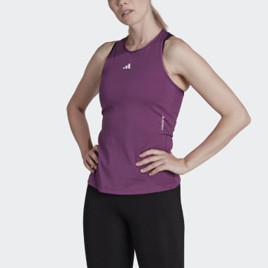 Ženy Cvičení A Trénink nachová Tílko Techfit Racerback Training