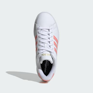 Adidas cloudfoam trainers womens white top