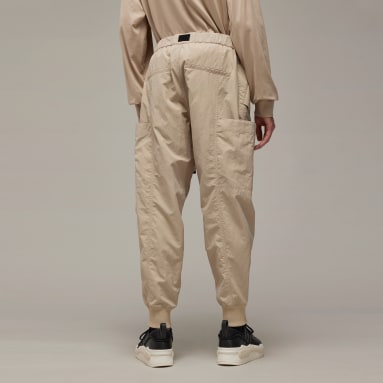Men's Y-3 Brown Y-3 Crinkle Nylon Cuffed Pants