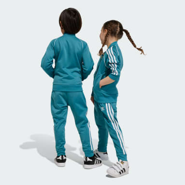 Children Originals Turquoise Adicolor SST Track Suit