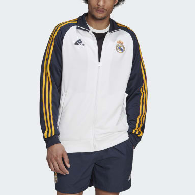 Track top Real Madrid DNA 3-Stripes Blanc Hommes Football