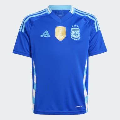 Camiseta segunda equipación Argentina 24 (Adolescentes) Azul Niño Fútbol