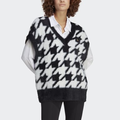 Women's Originals Black Houndstooth Vest