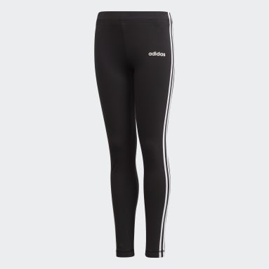 Girls Sportswear Black Essentials 3-Stripes Leggings