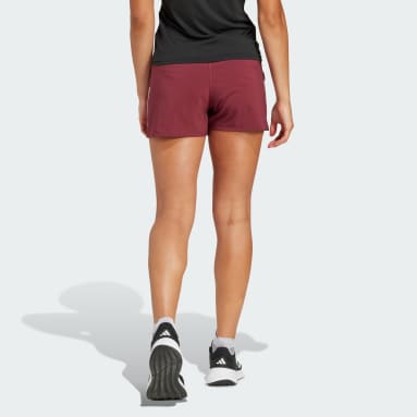 Women s Burgundy Shorts adidas US