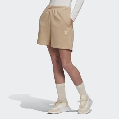Women Originals Beige Adicolor Essentials French Terry Shorts