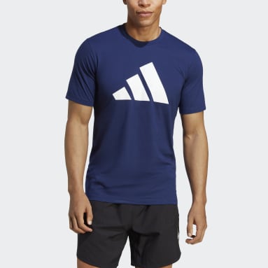 Camiseta Train Essentials Feelready Logo Training Azul Hombre Gimnasio Y Entrenamiento