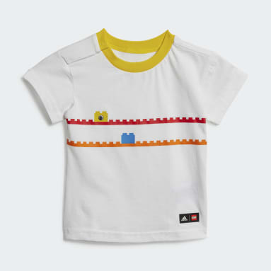 Conjunto camiseta y pantalón corto adidas x Classic LEGO® Blanco Niño Sportswear