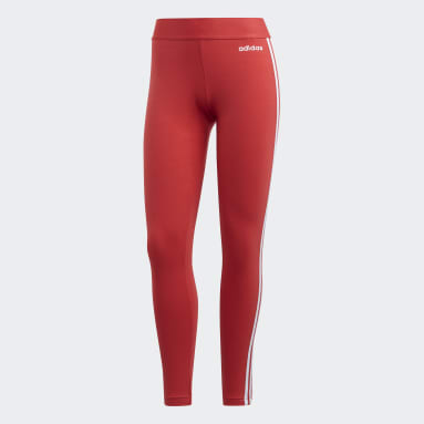 Ženy Sportswear červená Legíny Essentials 3-Stripes