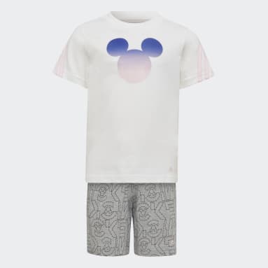 Kinder Sportswear adidas x Disney Mickey Mouse Sommer-Set Weiß
