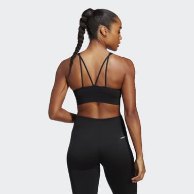 Women Gym & Training Black 에어로니트 트레이닝 미디엄 서포트 브라