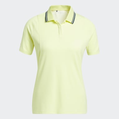 Women Golf Yellow Sport Performance Primegreen HEAT.RDY Golf Polo Shirt