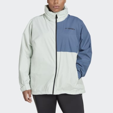 Veste de pluie 2 couches Terrex Multi RAIN.RDY (Grandes tailles) Vert Femmes TERREX