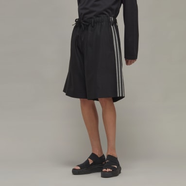 Y-3 3-Stripes Refined Wool Tailored Shorts Svart