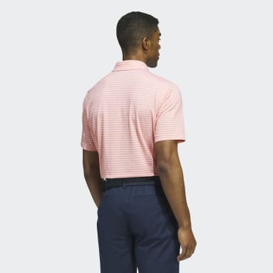 Polo de golf rayé Go-To Orange Hommes Golf